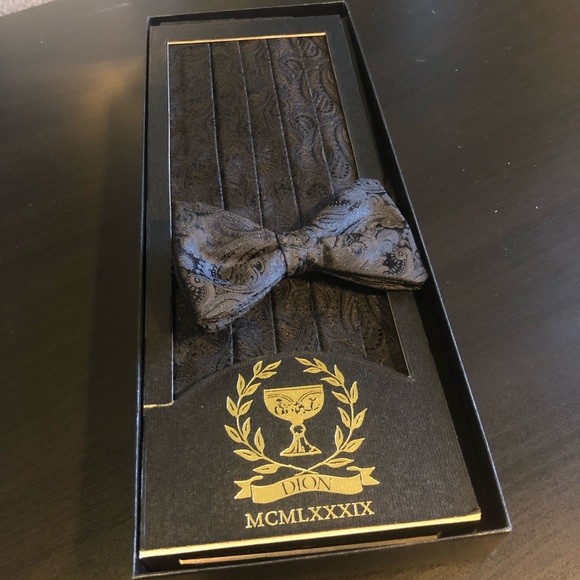 Dion Tux Cummerbund and Bow Tie - Picture 3 of 8